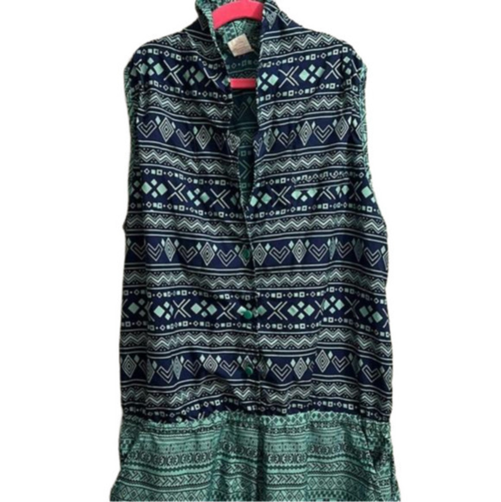 Teal/navy jumpsuit